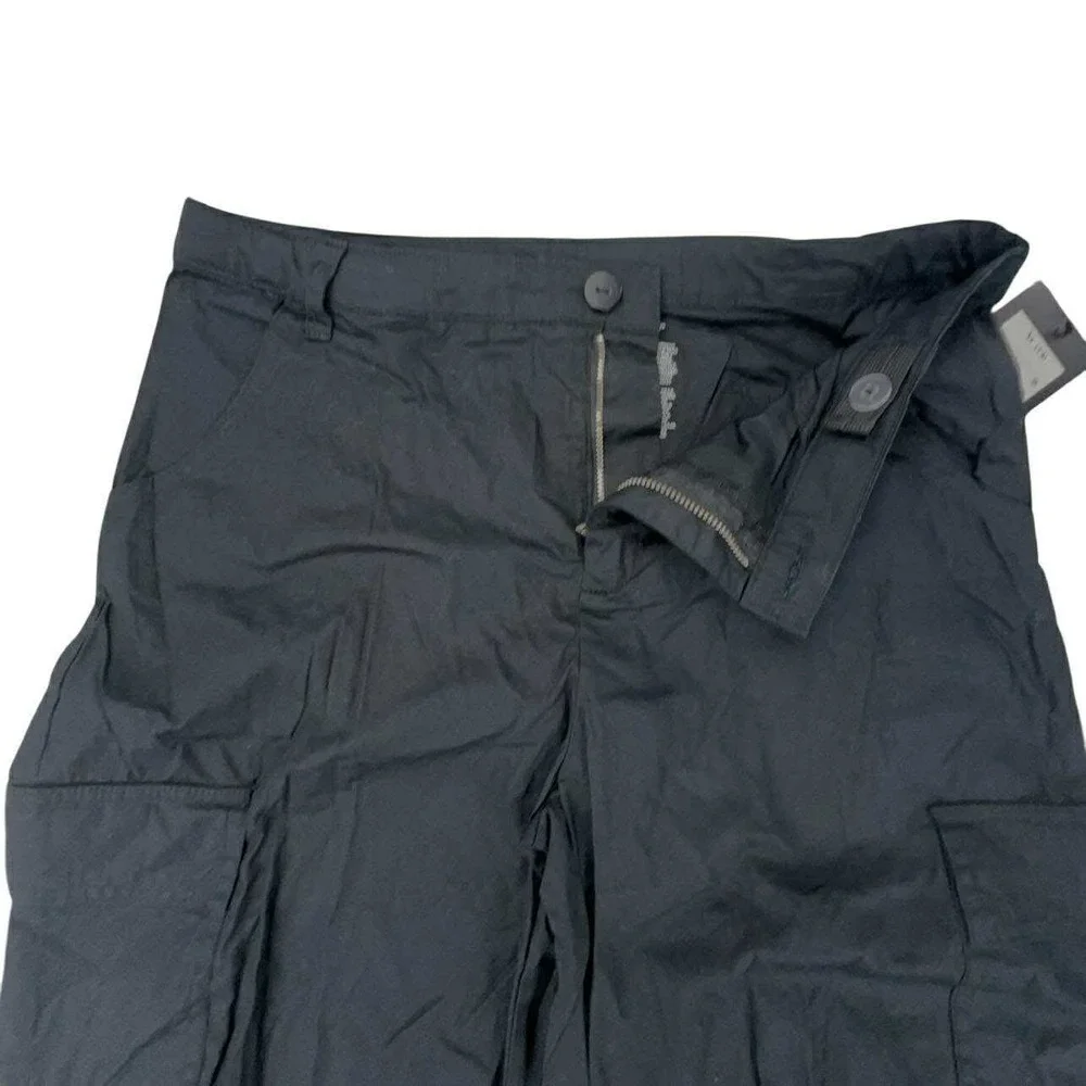 Art Class Girls Black Twill Cargo Pants Adjustable Waist XL Utility Trousers NEW